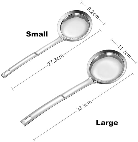 Premium stainless steel colander with ergonomic handle for home use