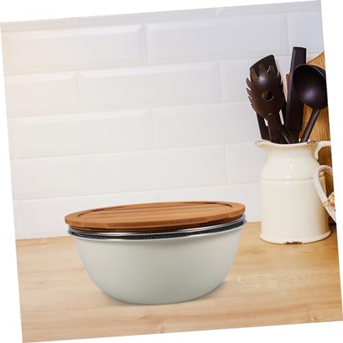 HOLIDYOYO 1 Set Stainless Steel Food Strainer with Bowl