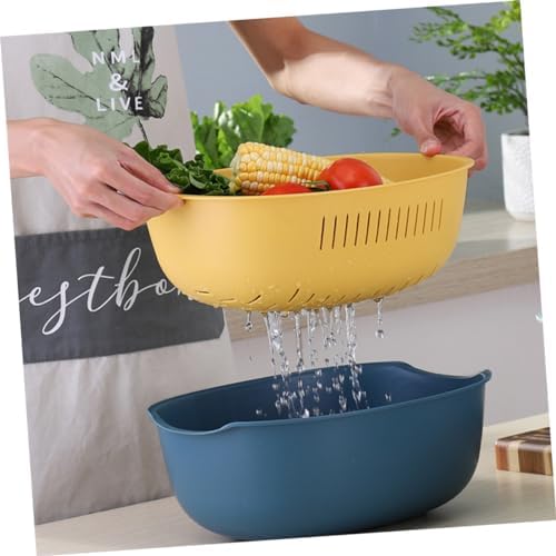 Double-Layer Fruit Washing Bowl
