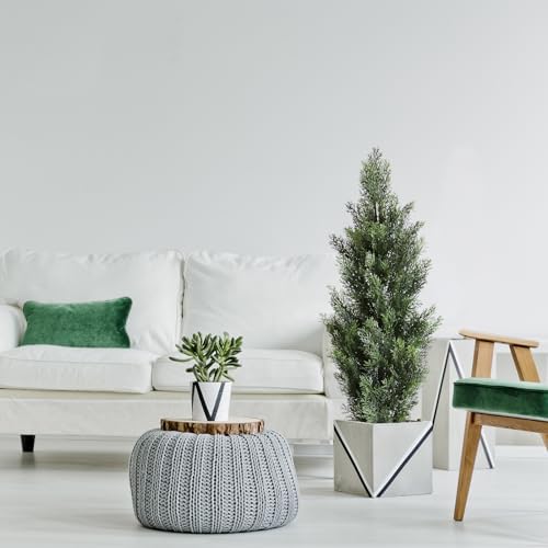 Momoplant 31 in Tall Artificial Cedar Topiary 2 Pack