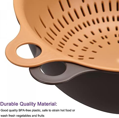 LuxuryNest Luxury Boolean Kitchen Strainer 3-in-1 Efficient SpaceSaving Measure 15cm