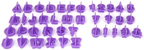 Alphabet and Number Design 40-Piece Cookie Cutter Mold Set
