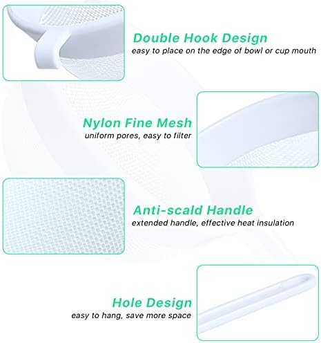 Worldity 4-Piece Fine Mesh Strainer Set
