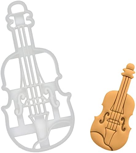 Bakerlogy Violin Cookie Cutter Perfect for Baking or Crafts