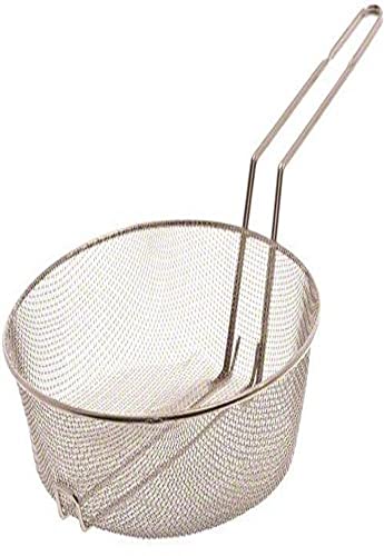 Browne 12 Nickel-Plated Mesh Culinary Basket - Durable Efficient Kitchen Tool