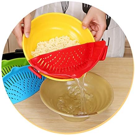 UpTuoLi Snap Strainer Clip On Colander For Pots Pans