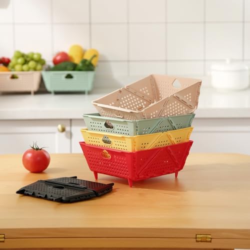 Space-Saving Collapsible Kitchen Colander