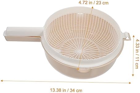 Quick-Strain Kitchen Colander with Drain for Vegetables Fruits