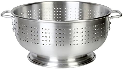 16 Quart Aluminum Colander with Handle Heavy Duty