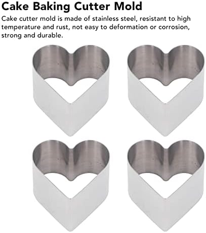 Stainless Steel 4-Piece Cake Baking Cutter Set with Lid