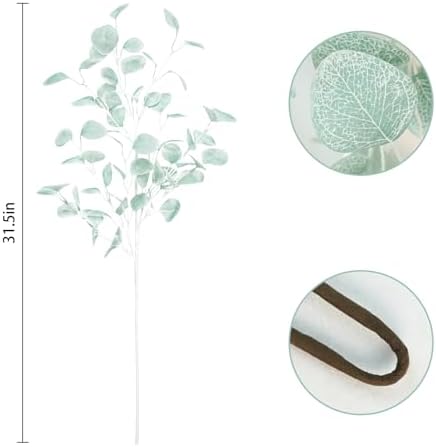 Eucalyptus Leaves Stem Decor 4Pack