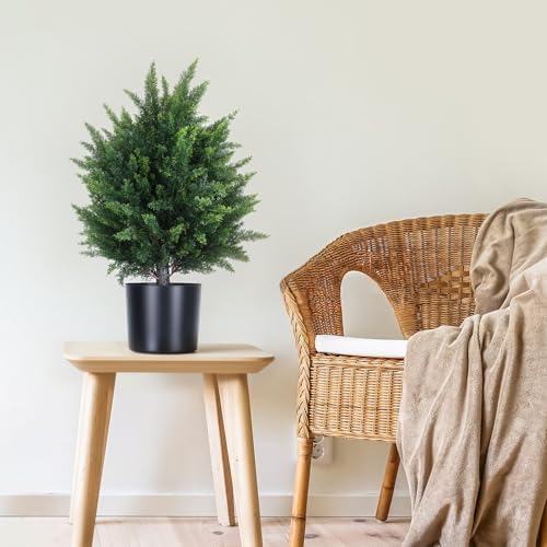 2165 Artificial Cedar Topiary Set of 2