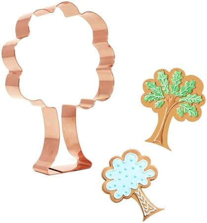 The Fussy Pup Oak Tree Cookie Cutter 5 in Copper