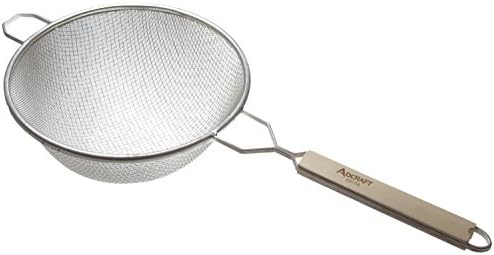 Adcraft Double Mesh Steel Strainer Set 3-Piece