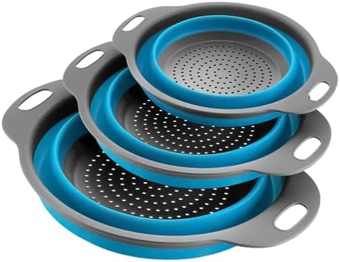 3-Piece Collapsible Silicone Colander Set