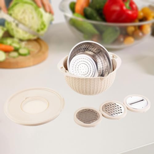 Colander with Mixing Bowl Set for Kitchen Use