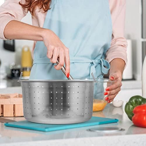 HemotonStainless Steel Mesh Rice Steamer Basket with Handle