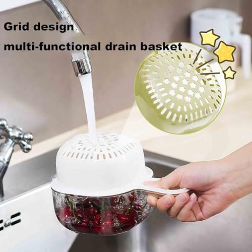 Dual-Layer Draining Basket with Handle by Goffreo