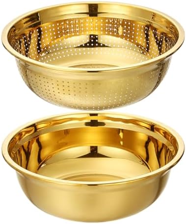 Golden Stainless Steel Mesh Household Strainer Basket