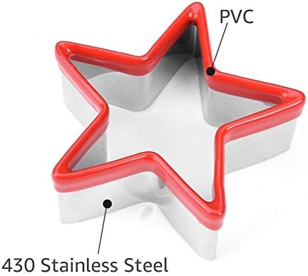 FASAKA Star Cookie Cutters 3-Piece Set