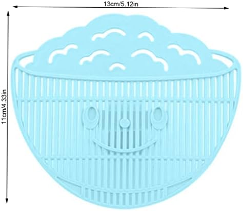 Clip On Strainer for Pots Pans Bowls Blue 13x11x35cm
