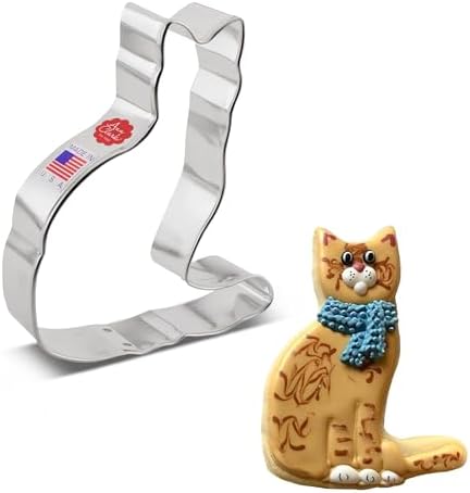 Distinctly Curious Curled Cat Cookie Cutter Made for Makers and Moods