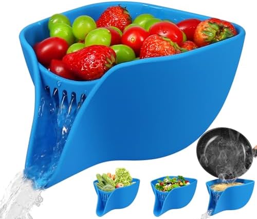 Effortlessly Multifunctional Kitchen Basket Blue
