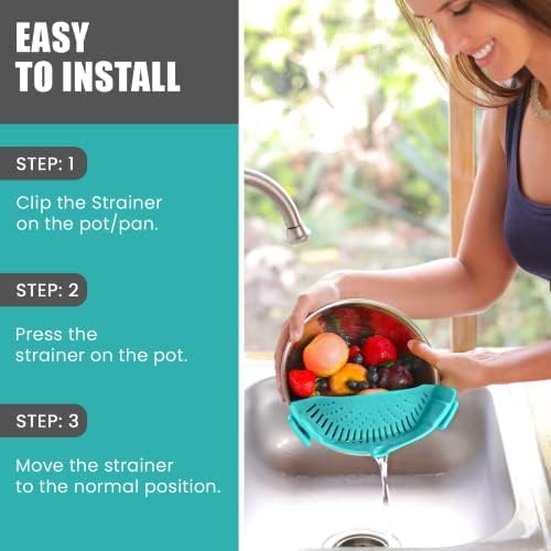 Delish Clip-On Strainer Set