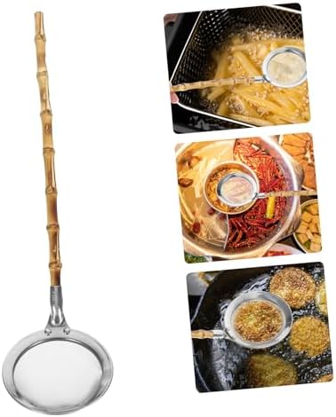SHOWERORO Japanese-Style Stainless Steel Handle Strainer