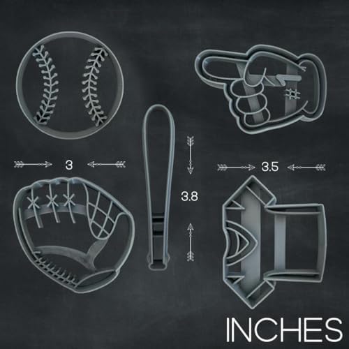 _baseball cookie cutter set
