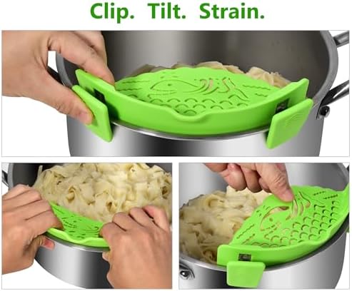 Adjustable Silicone Strainer for Pots Pans Bowls