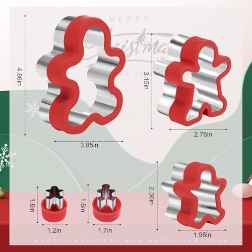 5 Piece Gingerbread Man Cookie Cutters