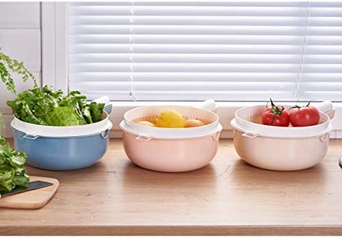Cabilock Double Layer Fruit StrainerHigh-Quality Kitchen Colander for Washing Fruits Vegetables