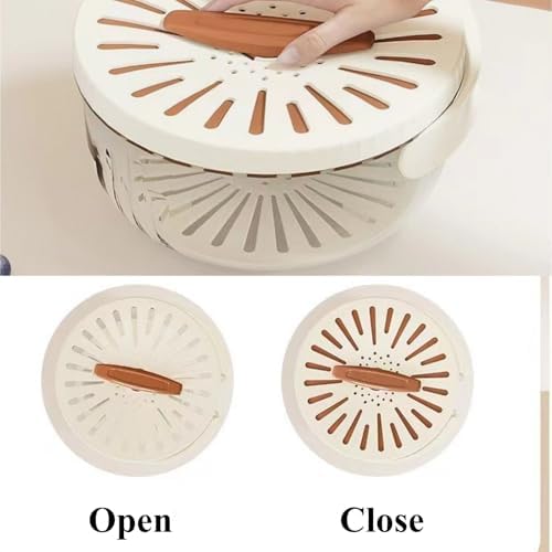 Fruit Washing Basket with Strainer and Lid