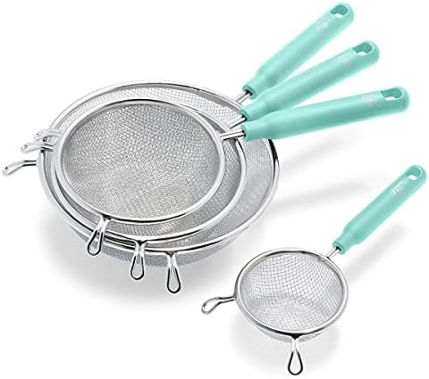 GreenLife 4 Piece Food Strainer Set with Stay Cool Handles