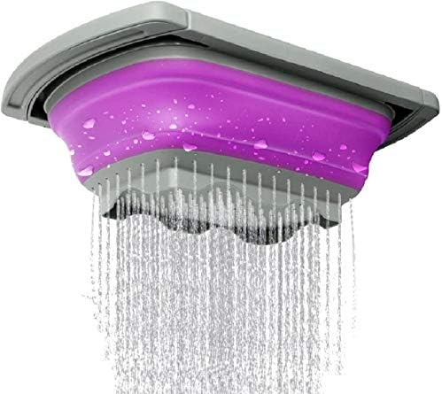 Prime Cook Purple Collapsible Silicone Kitchen ColanderStrainer