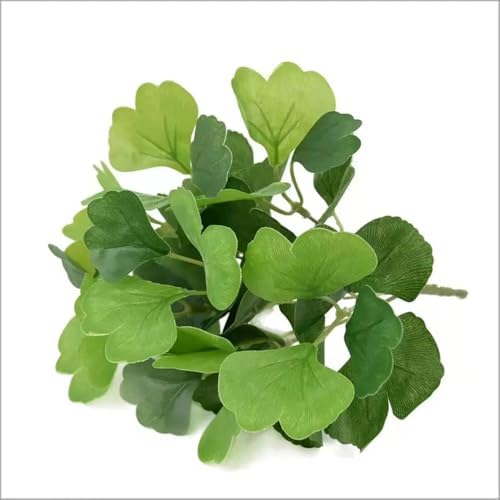 3 Pcs Fake Silk Ginkgo Shrub Plant Set
