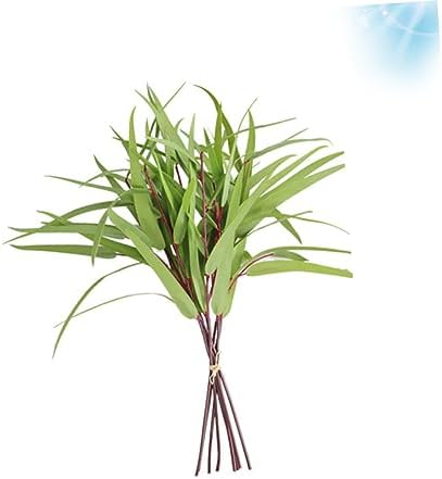 8Pcs Eucalyptus Branch Faux Silk Green Plant Ornament Decor