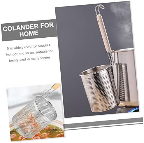Cabilock Stainless Steel Noodle Strainer with Handle