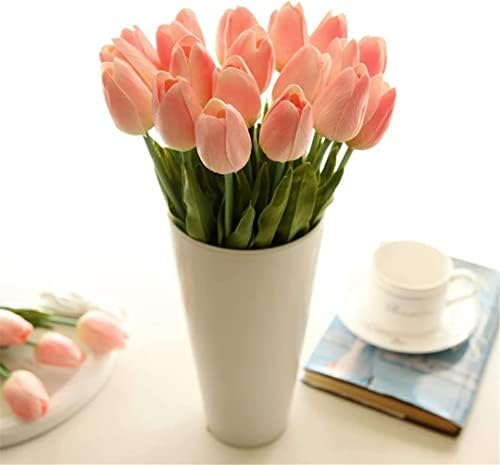 Spring Tulip Bouquet 5pcs Natural Looking Fake Flowers