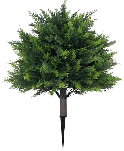 Faux Cedar Topiaries for Outdoor Spaces