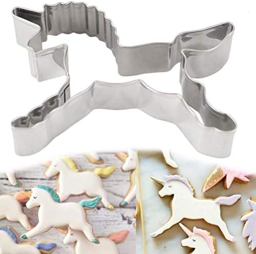 Zavaca 3 Pieces Unicorn Cookie Cutters Set