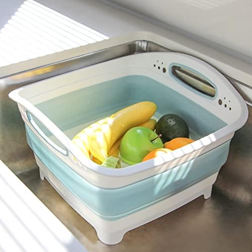 CQT 9L Collapsible Colander Strainer Basket