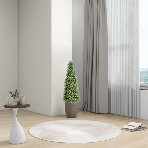 32 Boxwood Topiary Floor Planter artificial Cedar Tree for Indoors