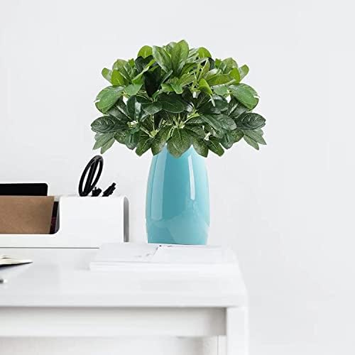 4pcs Real Touch Schefflera Bushes Fake Silk Greenery Arrangements