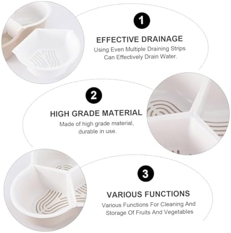 Double-Layer Kitchen Colander with Storage Compartment Gradient