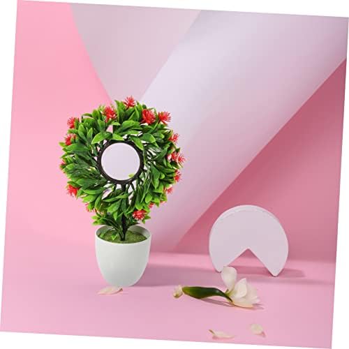 GRCQLWT Artificial Plant Bonsai Decor Red