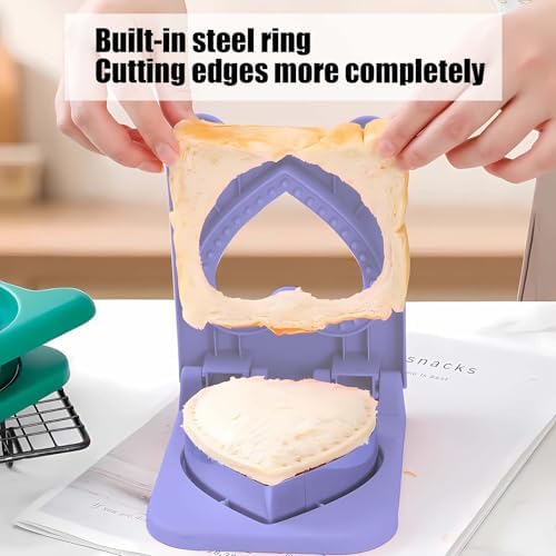 Uncrushable Sandwich Cutter Purple