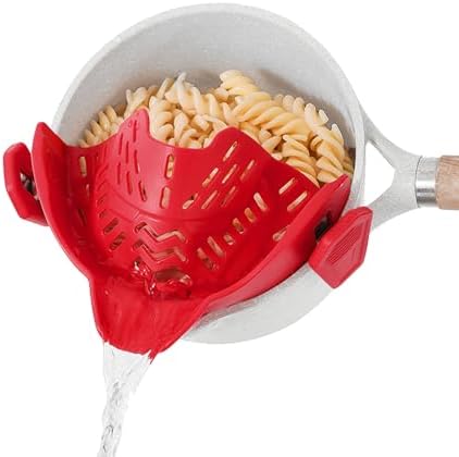Adjustable Silicone Clip-On Colander Heat-Resistant
