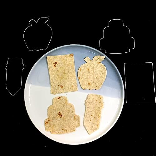 LUBTOSMN Back to School Cookie Cutter Set - 4 Pieces